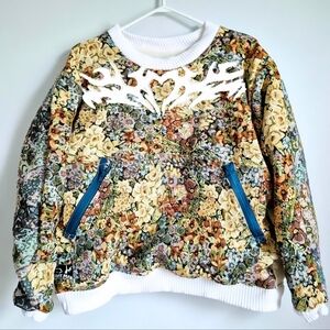 (SOLD) Reversible Tapestry Crewneck Sweater